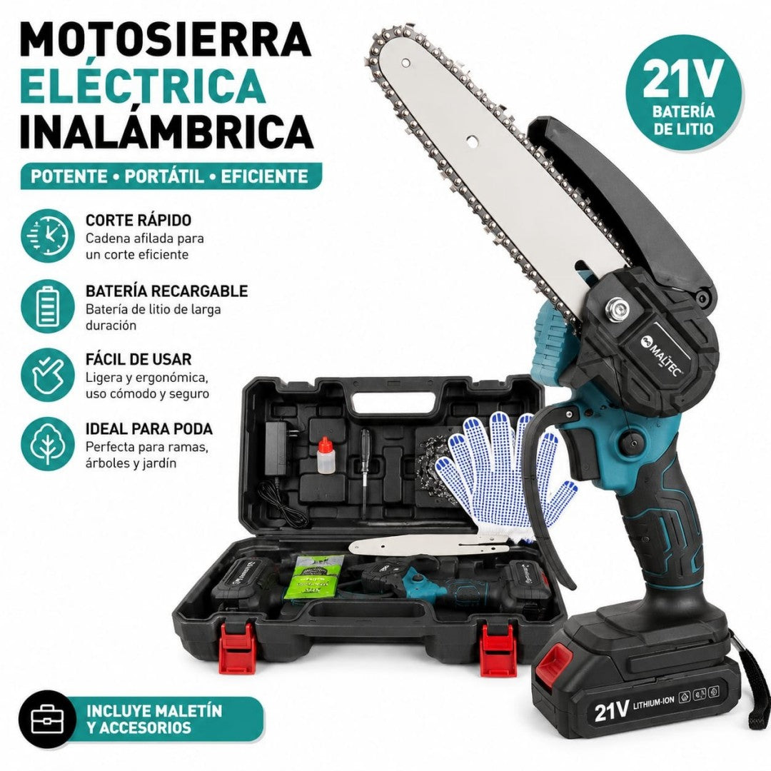 SET MOTOSIERRA ELECTRICA 2 BATERIA