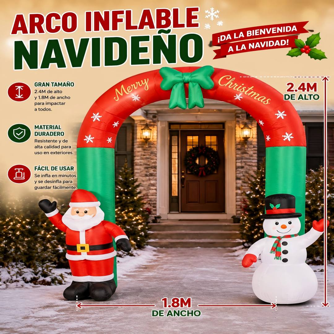 INFLABLE DE NAVIDAD 2.4*1.8M  FUENTE