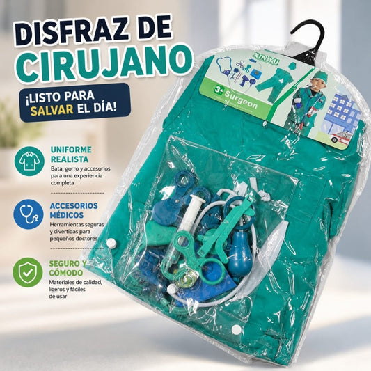 TRAJE DE DOCTOR VERDE XY-1069