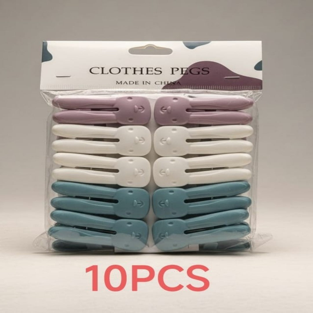 PRENSA ROPA CONEJO 10PCS 3810