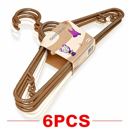 GANCHO ROPA P/NINO C-205 6PCS
