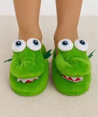 Pantuflas de dinosaurio con colchon de aire