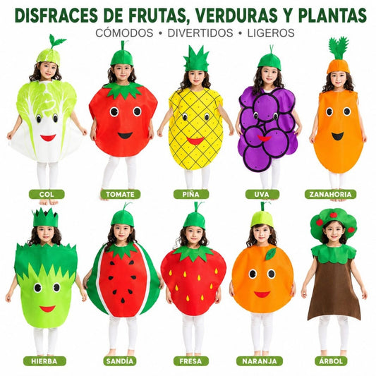 TRAJE NINO FRUTAS