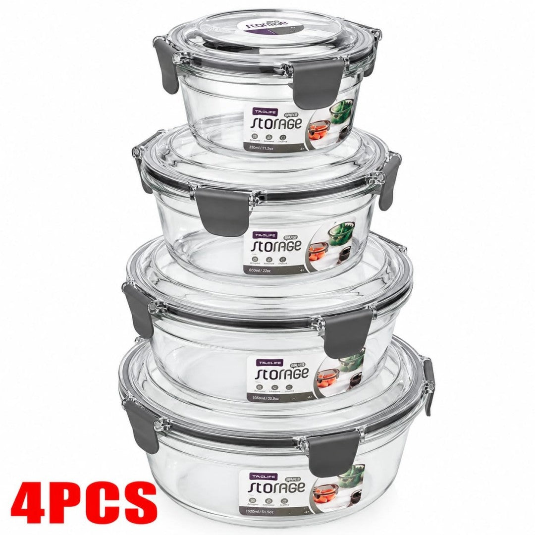 JUEGO TAZA VIDRIO 4PCS 8365