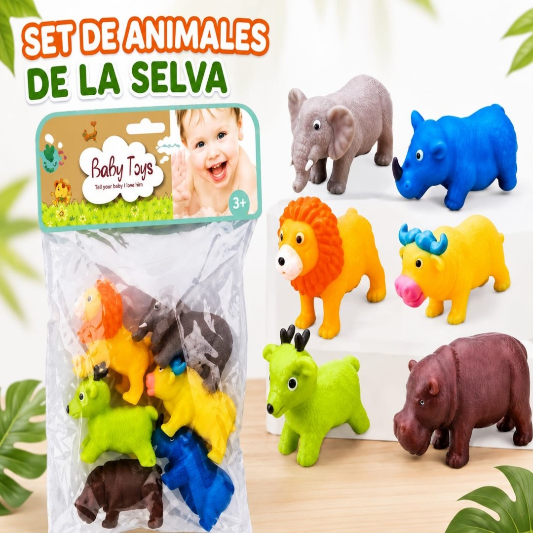 ANIMAL PVC BOLSA 6PCS 560A-42