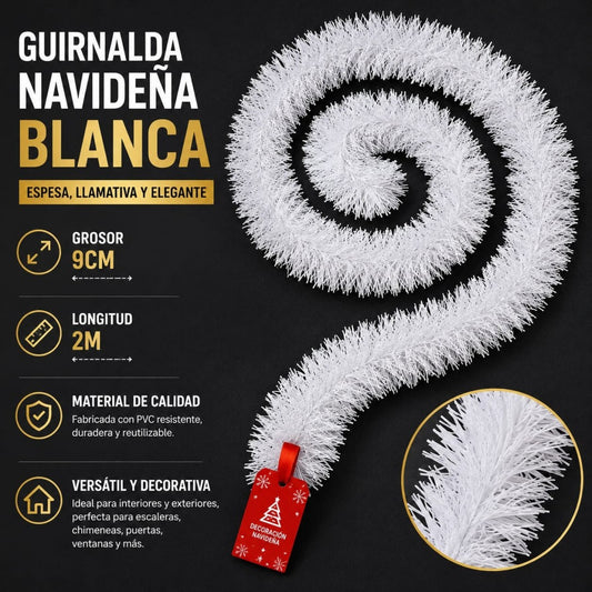 GUIRNALDA BLANCA 9CM