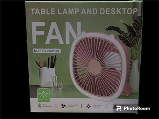 VENTILADOR MESA CON LUZ