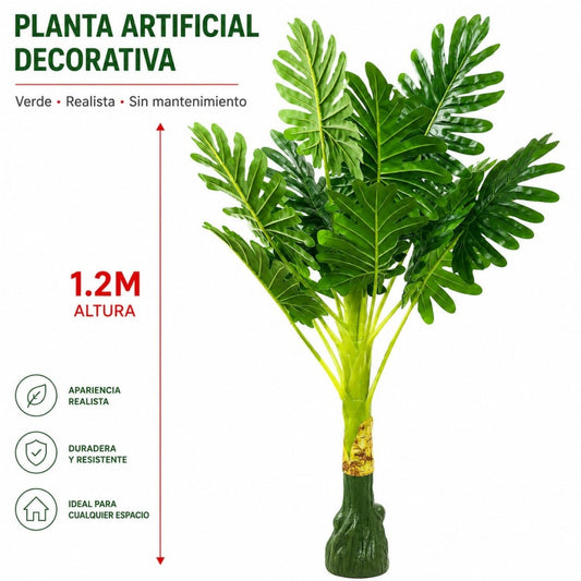 PLANTA MONSTERA ARTIFICIAL 1.2M