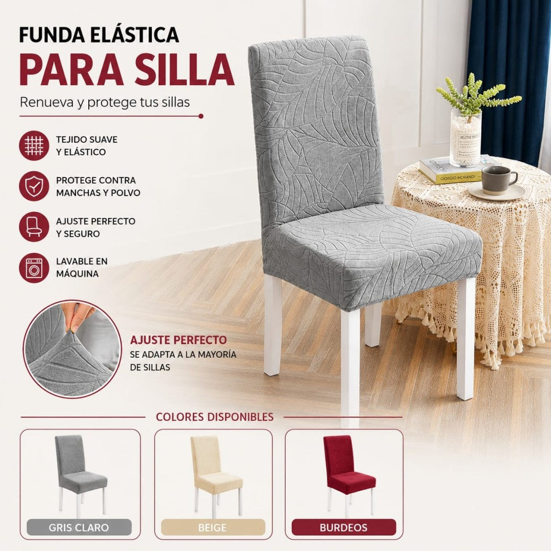 FUNDA ELASTICA PARA SILLA HOJA