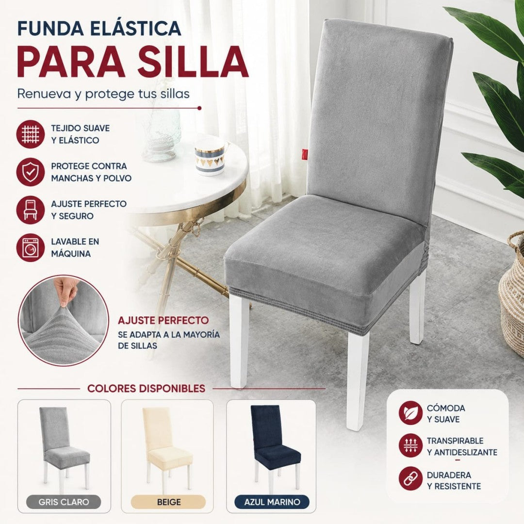 FUNDA ELASTICA PARA SILLA LISO