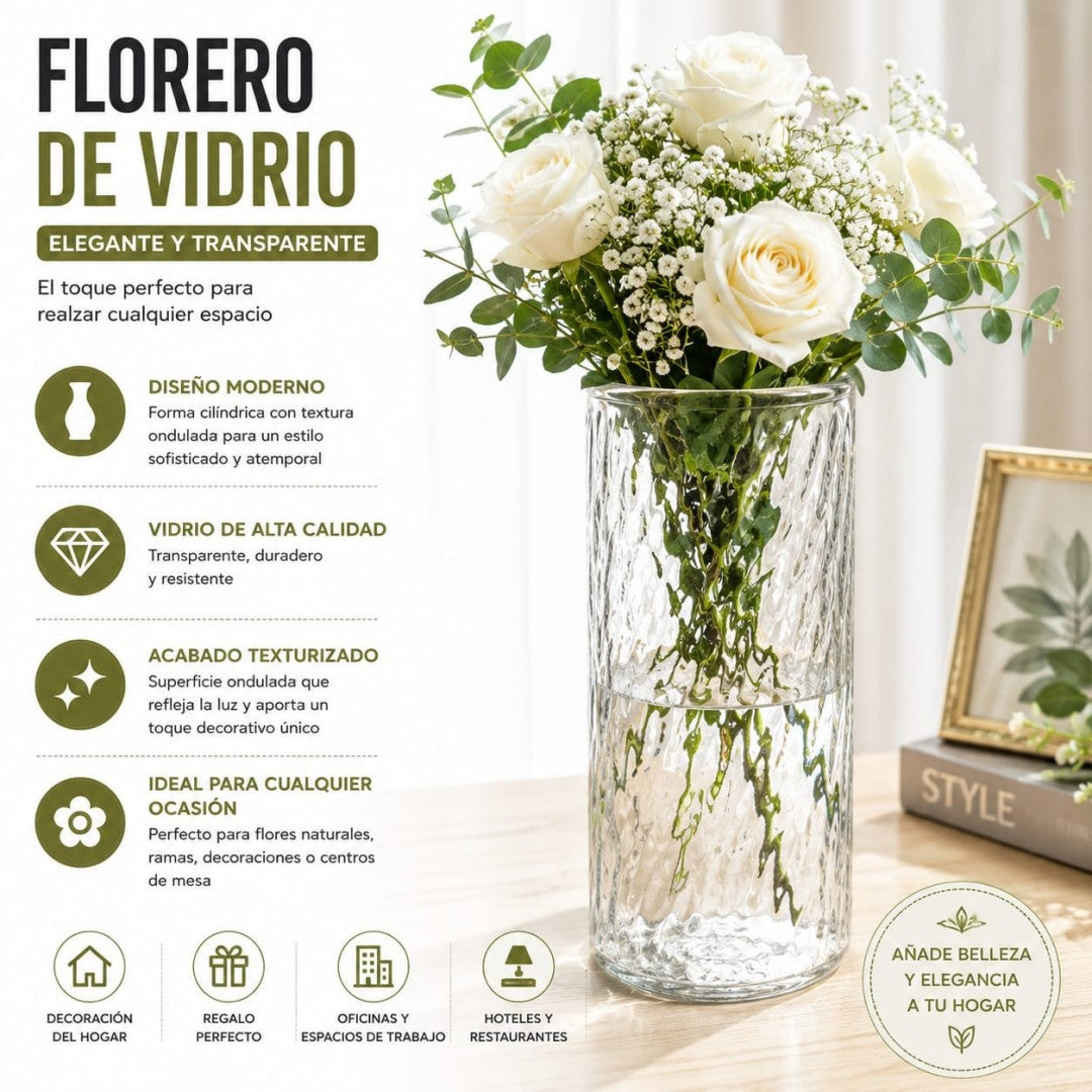 FLORERO VIDRIO 6404