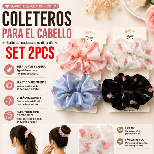 LIGA PARA CABELLO SET 2PCS TIPO FRUTAS