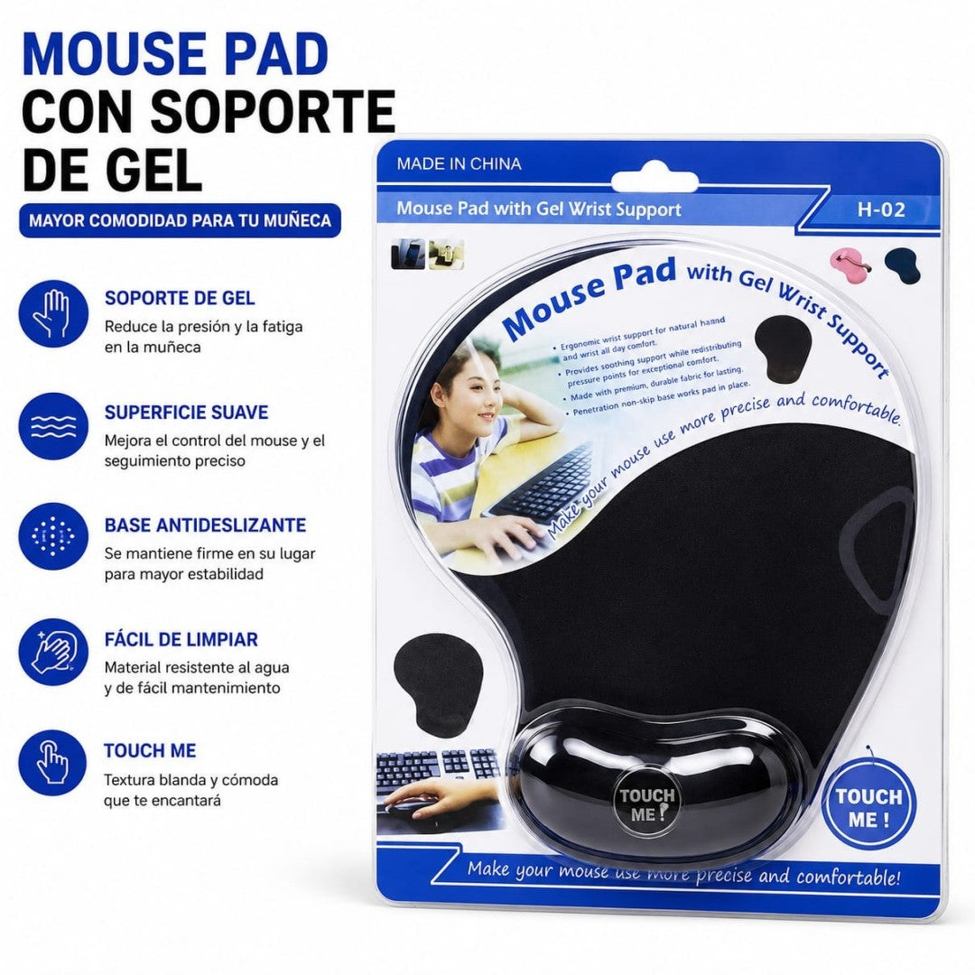MOUSE PAD CON APOYO PARA MUNECA