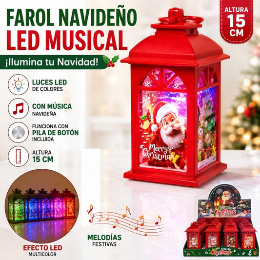LAMPARA LED CASITA TELEFONO NAVIDAD