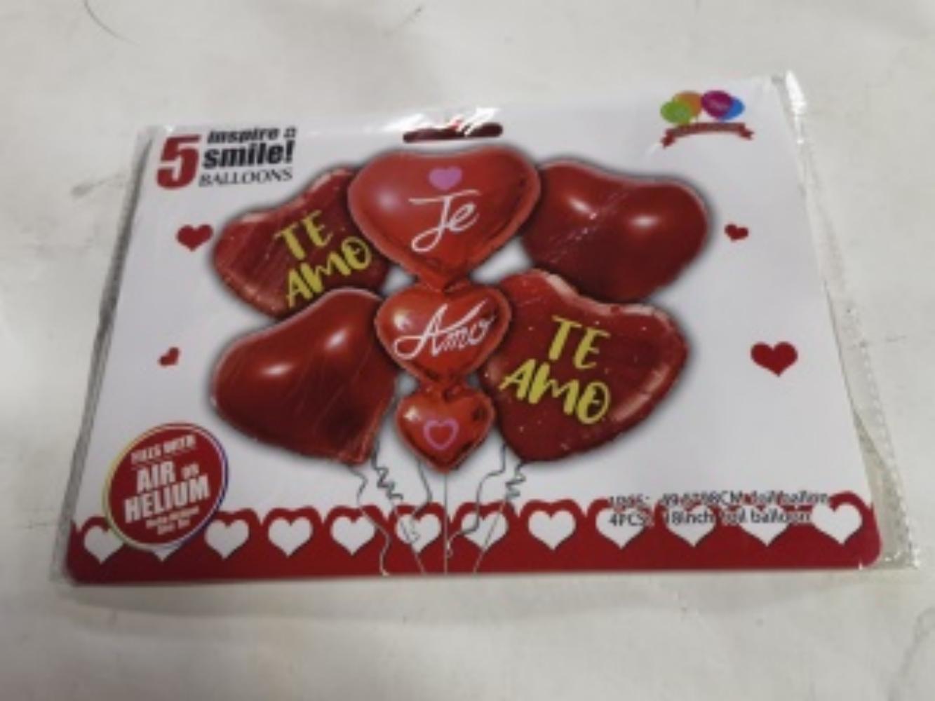 GLOBOS TE AMO CORAZON