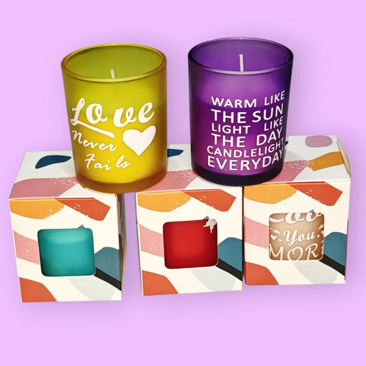 CANDELAS AROMATICAS   C/LETRA 6*7.5