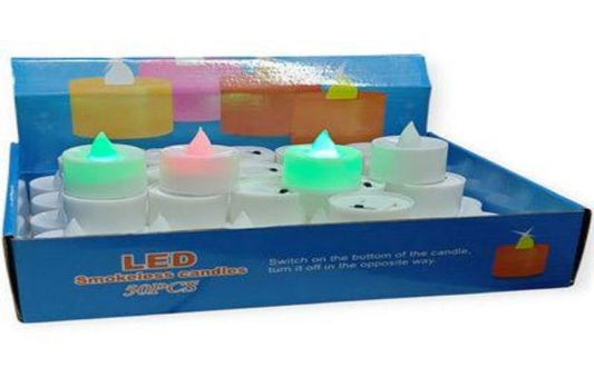 CANDELA LED BLANCA LUZ COLOR