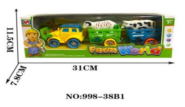 TRACTOR+TRAILER+ANIMAL 998-38B1