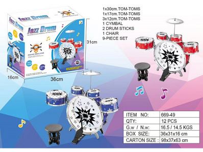 JUEGO BATERIA CON BANCO 669-49