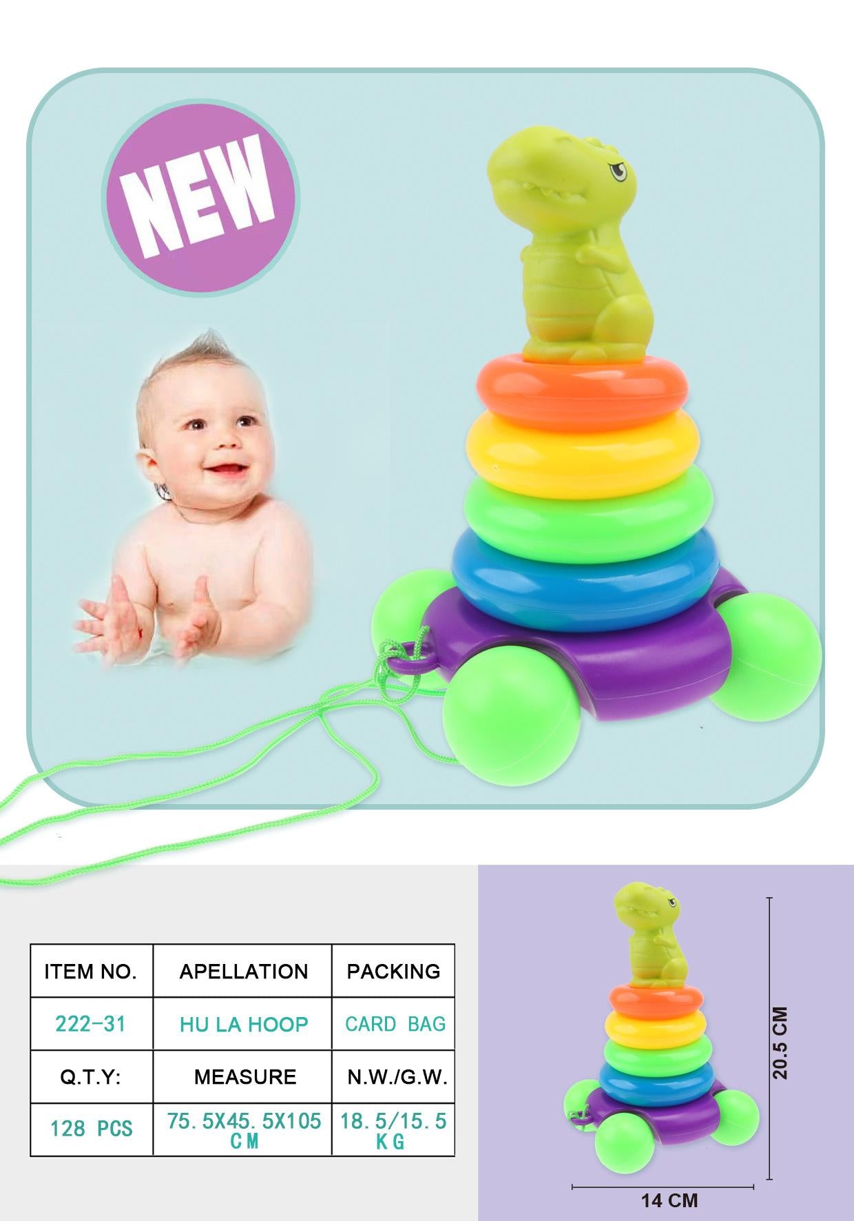 JUGUETE AROS DINOSAURIO 222-31