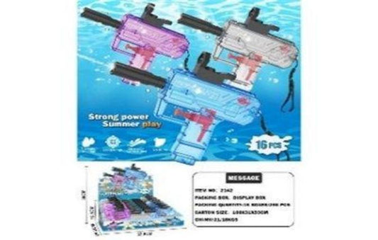 PISTOLA AGUA TRANSPARENTE 2142